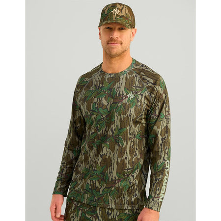 Nomad Mirage Camo Long Sleeve Crew Shirt Greenleaf L