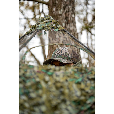 Nomad Assault Trucker Hat Greenleaf Camo Outdoor