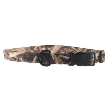 Omnipet Kwik Klip 1" Adjustable Dog Collar 18-26" Mossy Oak Shadow Grass Blades Camo Pattern