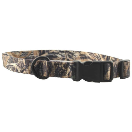 Omnipet Kwik Klip Adjustable Camo Dog Collar 1" Realtree Max-5 18-26 Inch