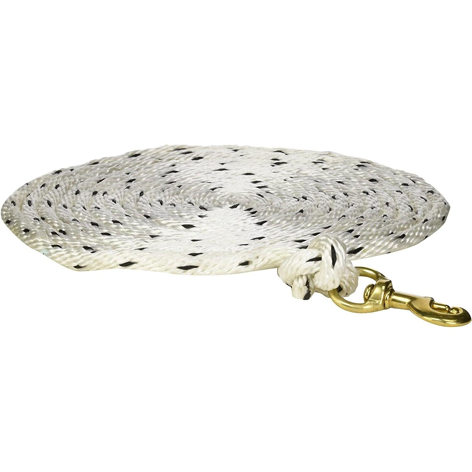 Omnipet White 20-Foot Check Cord with Solid Brass Snap