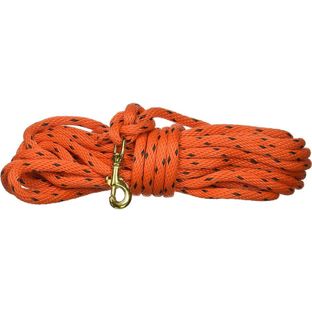 Omnipet Orange 40-Foot Check Cord with Brass Snap