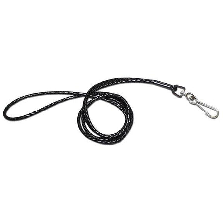 Omnipet 27 Inch Black Braided Lanyard with Adjustable Cord Stop