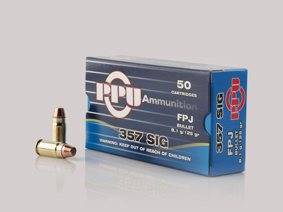 Prvi Partizan .357 Sig Handgun 125 grain Flat Point Jacketed ammunition