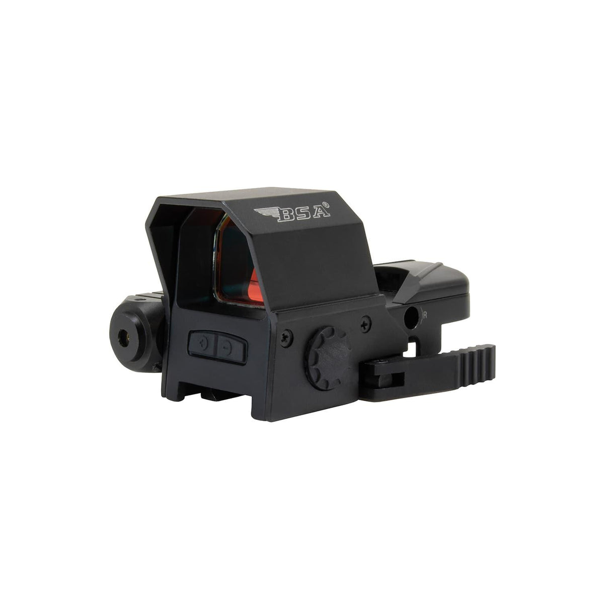 BSA Reflex Red Dot Sight with Red Laser 33x24mm 4 Reticle Options QR Picatinny/Weaver Mount