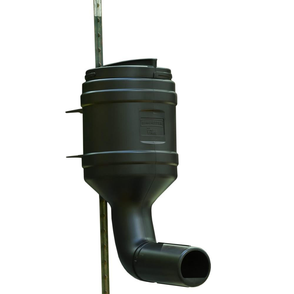 On Time Wildlife Gamekeeper Mossy Oak 80lb Gravity Feed T-Post Feeder