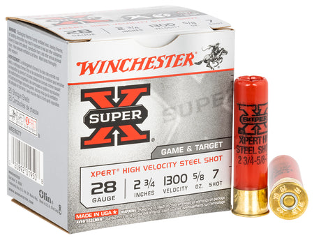Winchester WE28GT7 Super X Xpert 28 Gauge 2.75" 5/8oz 7 Shot 1300 fps 020892019508