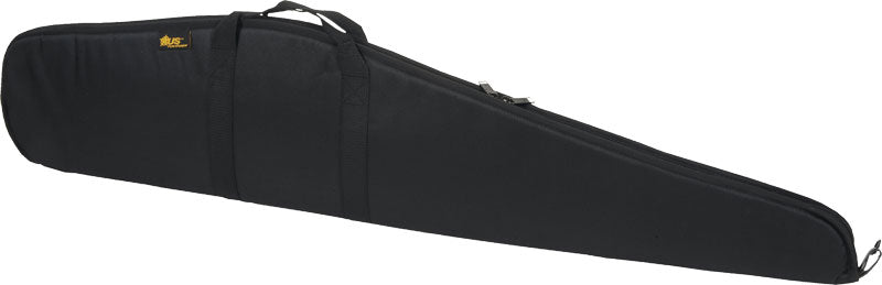 US Peacekeeper Black 48" Scoped Rifle Case Brushed Tricot Liner Double Zipper
