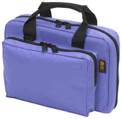 US Peacekeeper Mini Pistol Range Bag 8 Mag Pouches Lavender Purple