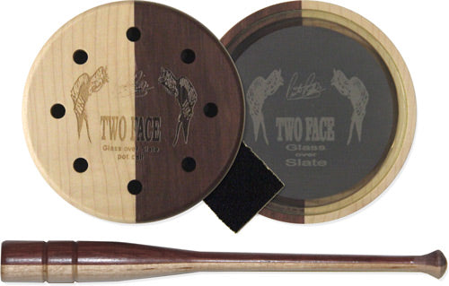 Pittman Game Calls Two Face Glass Pot Friction Turkey Call
