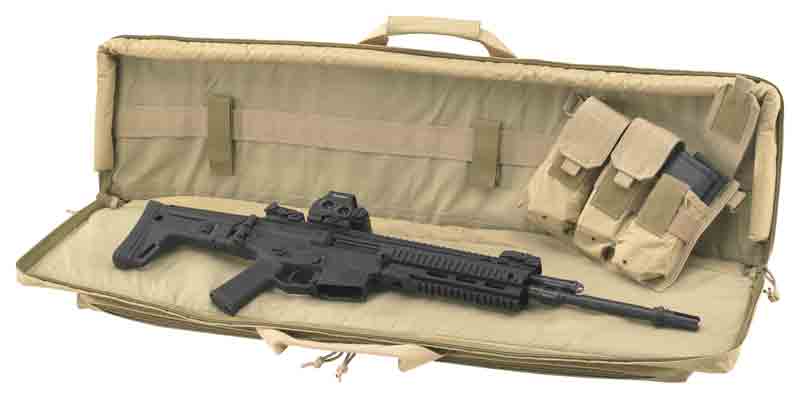 US Peacekeeper 42" RAT Case Tan Removable Padding Triple Mag Pouch