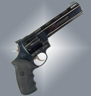 Pachmayr Diamond Pro Grip for S&W N Frame Round Butt Revolvers Black