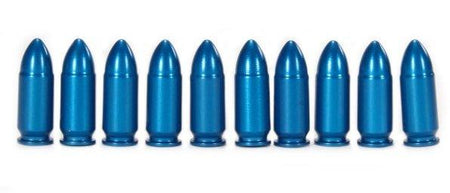 A-Zoom Snap Caps 9mm Luger Blue CNC Machined Aluminum 10 Pack