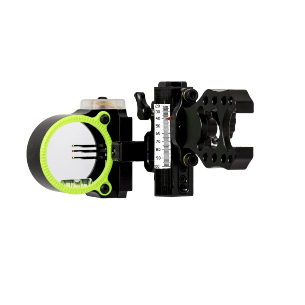 Black Gold Ascent Verdict 3-Pin .019 Archery Bow Sight RH with 54 Sight Tapes