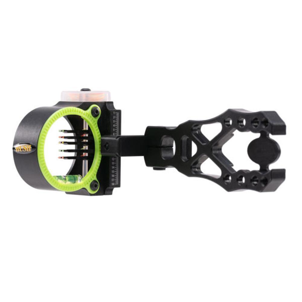 Black Gold Rush Flash Point 5 Pin .019 RH Compound Bow Sight Black