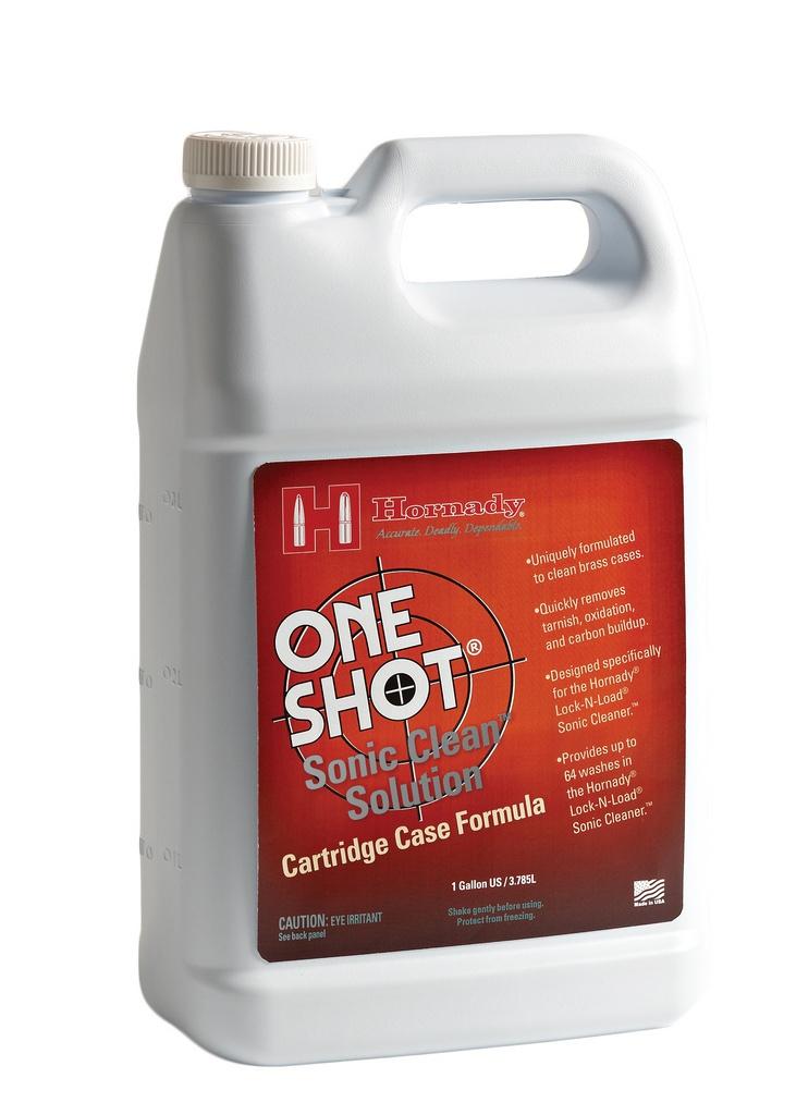 Hornady One Shot 1 Gallon Sonic Cleaning Solution Cartridge Case Formula