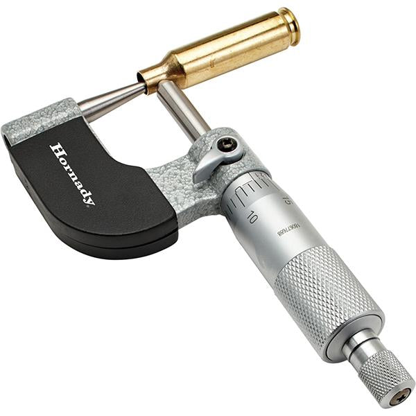 Hornady Case Neck Vernier Ball Micrometer with Ratchet Stop