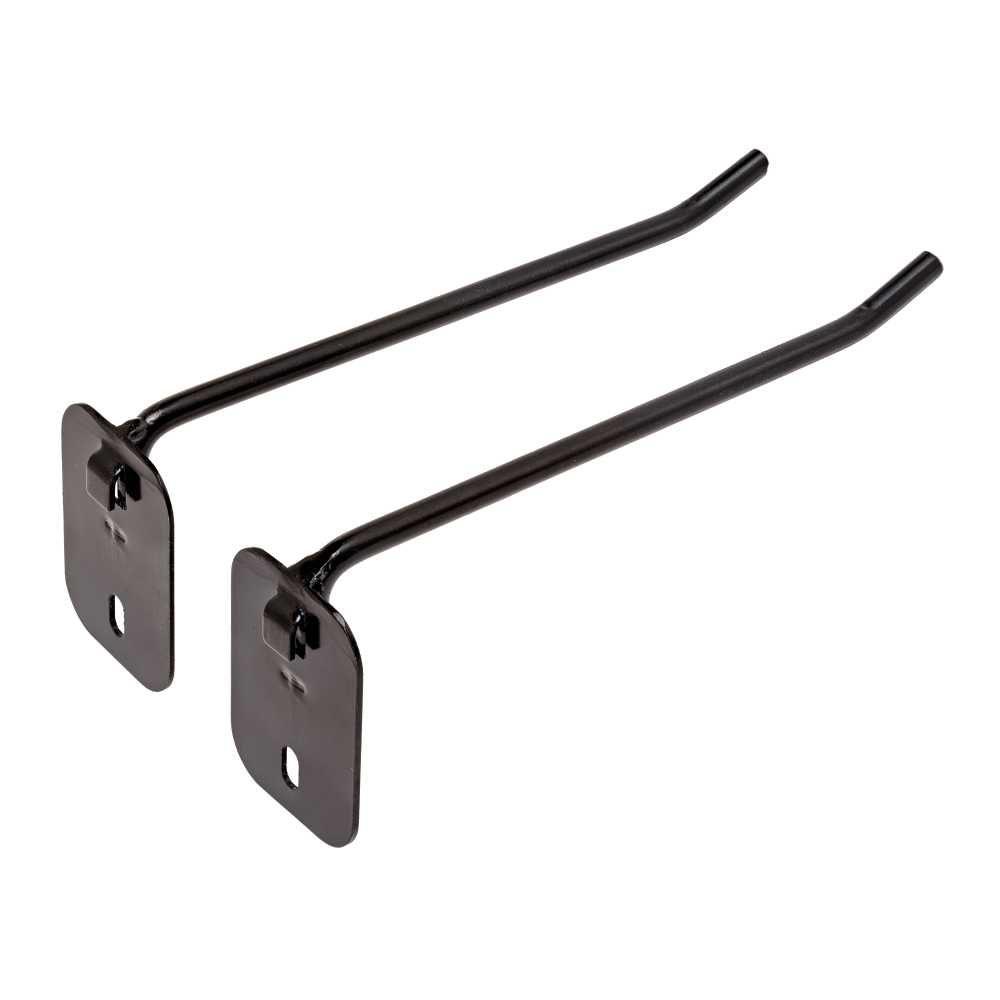 Hornady Square-Lok 6" Single Peg Storage Hook Black 2-Pack