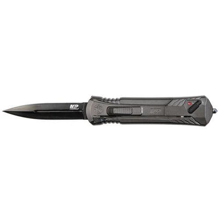 Smith & Wesson M&P Spear Tip Out-the-Front Knife 3-3/4" Blade Grey with Safety Lock