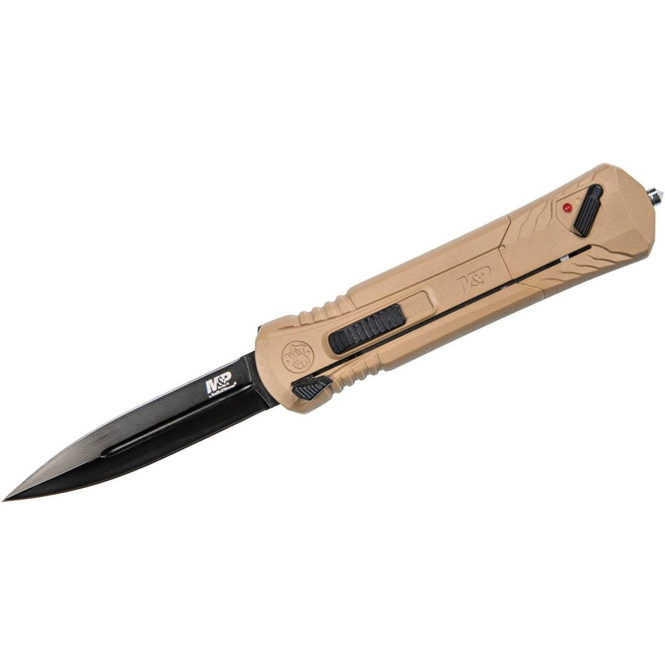 Smith & Wesson M&P Spear Tip Out-the-Front Auto Knife 3.74" FDE