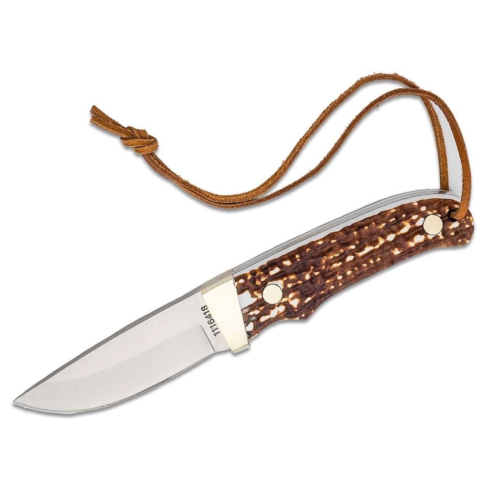 Schrade Uncle Henry PH1N Next Gen Fixed Blade Trailing Point Knife 3.6" Stagalon