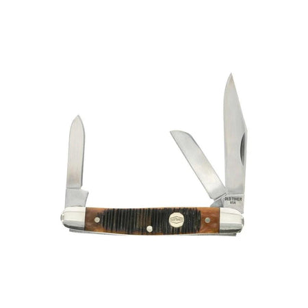 Old Timer 34OTG Middleman Generational USA 3-Blade Knife Chestnut Bone Handle