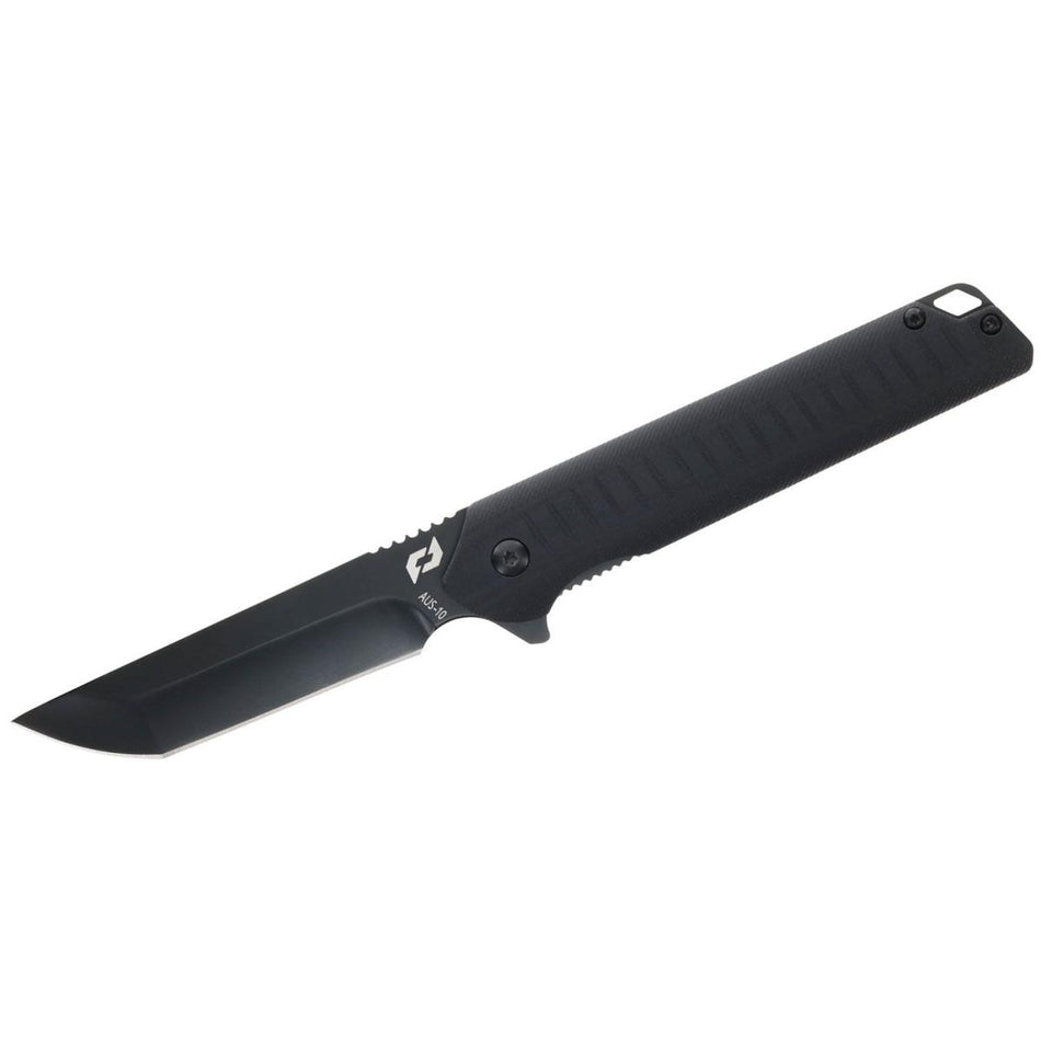 Schrade Delta Steelhead Folding Knife 3.5 Inch AUS-10 Steel Blade Black G10 Handles