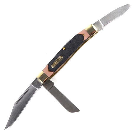 Old Timer Senior 3" Clip Point 3-Blade Folding Knife Nickel Silver Bolsters