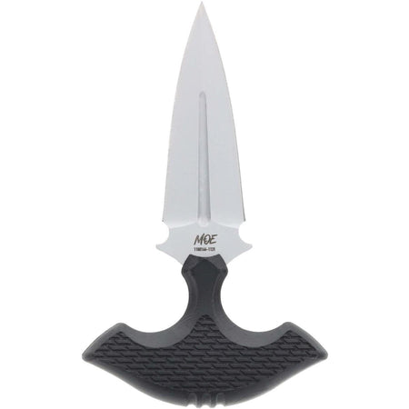Schrade MOE Fixed Blade Knife - 3.25" Double-Edge Blade, Black Handle with Sheath