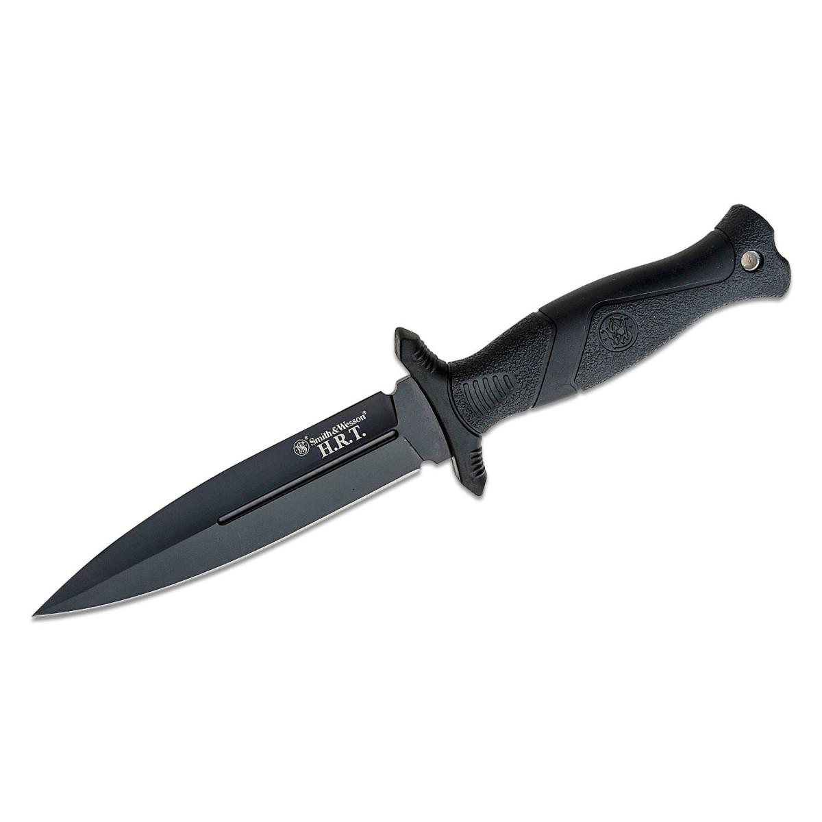 S&W HRT Fixed Blade Boot Knife Black 5.5in Blade