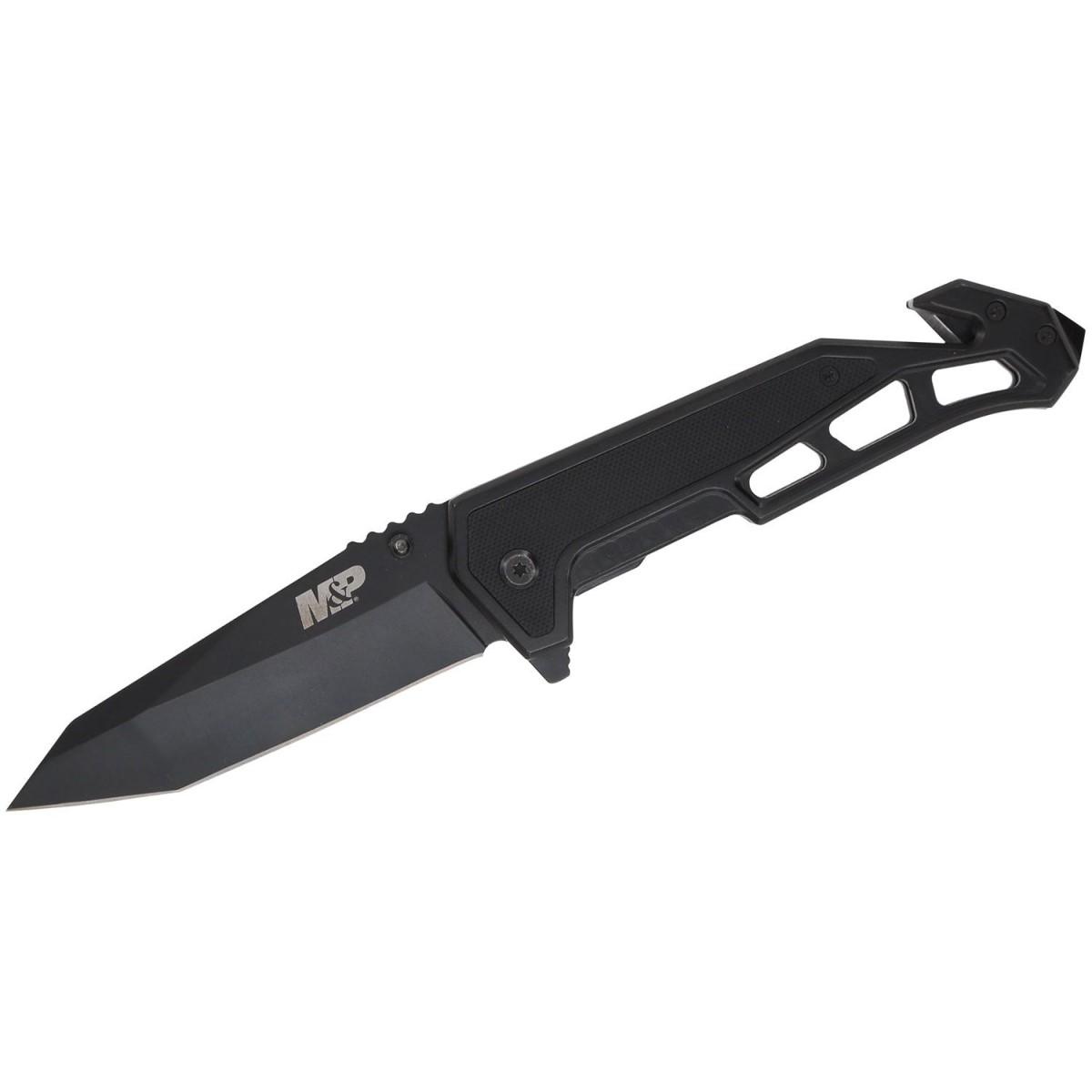 Smith & Wesson Border Guard Knife M&P 4" Spring Assist Black Blade
