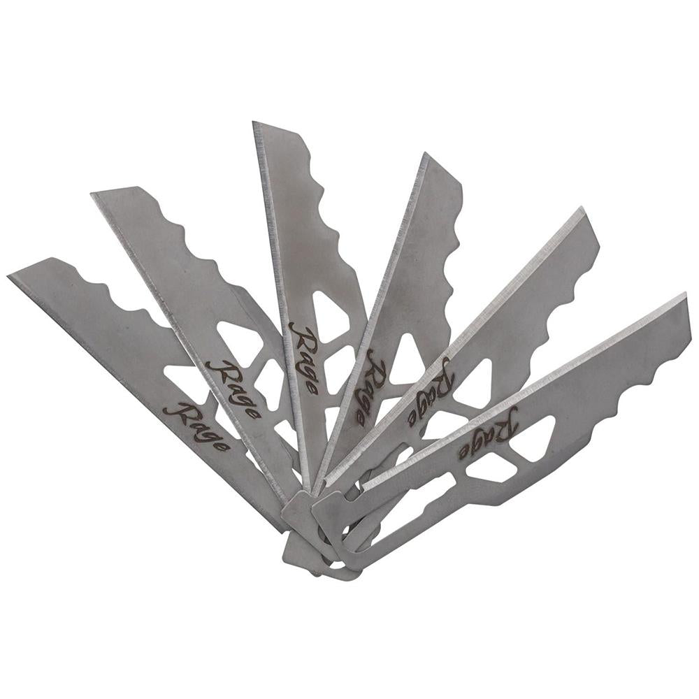 Schrade Enrage 6 Replacement Utility Blades - Combo 6/ct Satin Finish