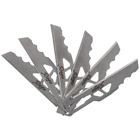 Schrade Enrage 6 Replacement Utility Blades - Combo 6/ct Satin Finish