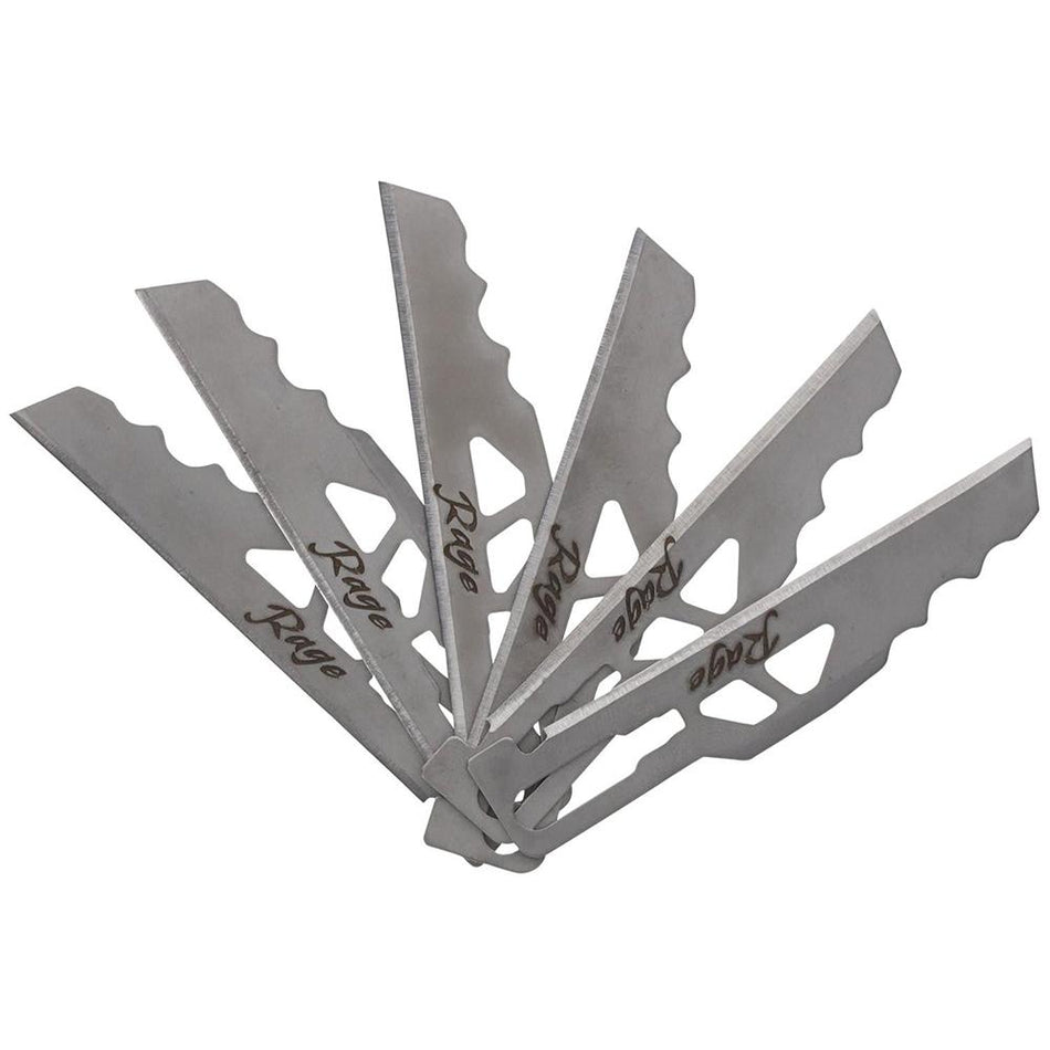 Schrade Enrage 6 Replacement Utility Blades - Combo 6/ct Satin Finish