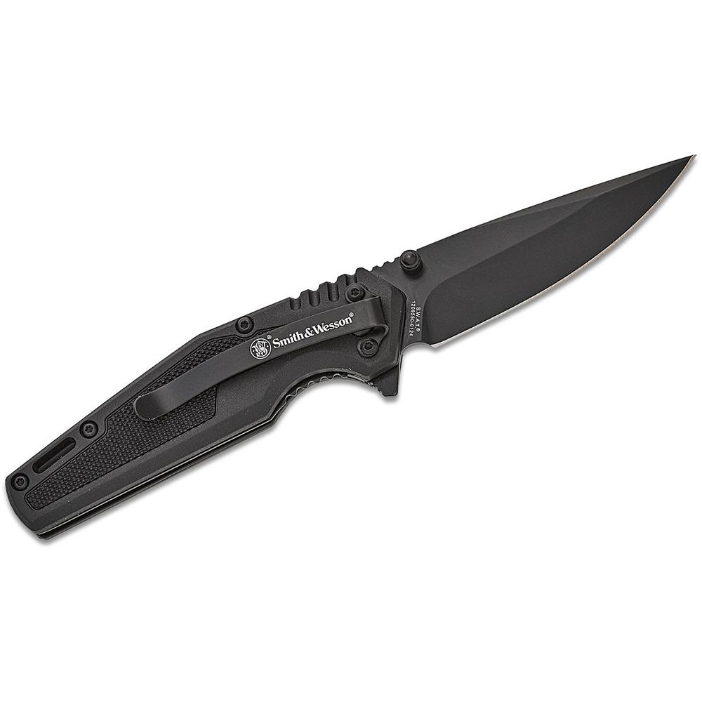 Smith & Wesson SWAT 3" Drop Point Spring-Assisted Folding Knife Black
