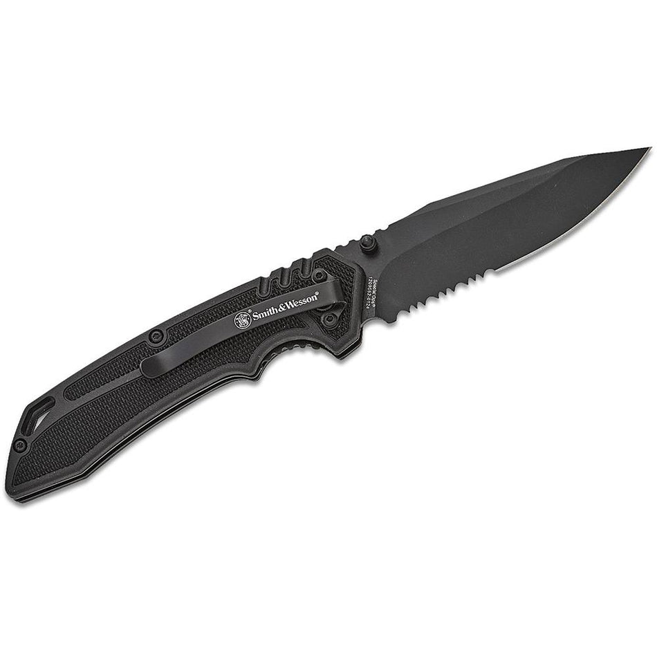 Smith & Wesson Special Ops EDC Folding Knife 3.5" Clip Point Black Box