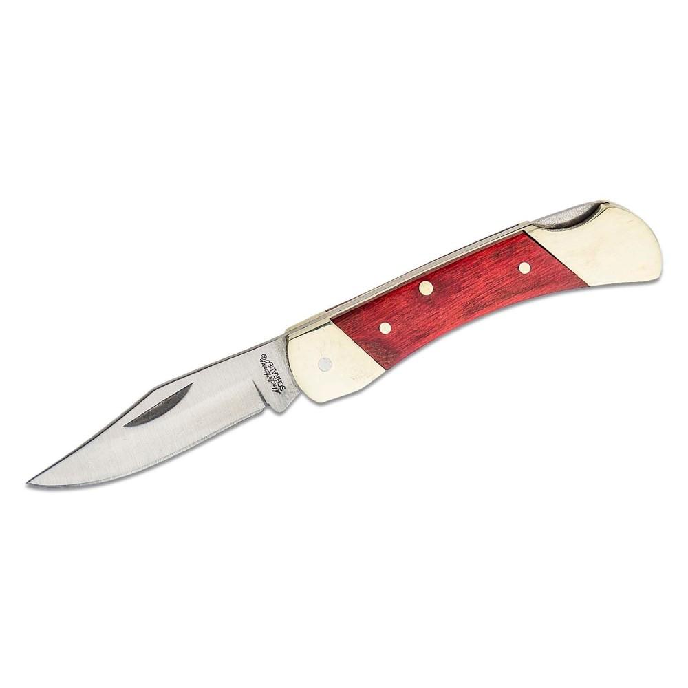 Uncle Henry Brown Bear Folding Knife by Schrade - Wood Handle 2-1/4" Clip Point