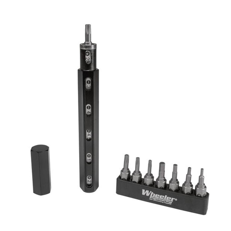 Wheeler Multi-Driver Pen Tool Aluminum 13 Interchangeable Bits
