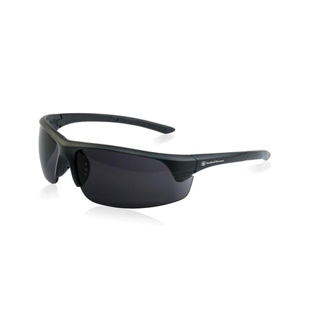 Smith & Wesson Corporal Black Half Frame Shooting Safety Glasses Smoke Lens