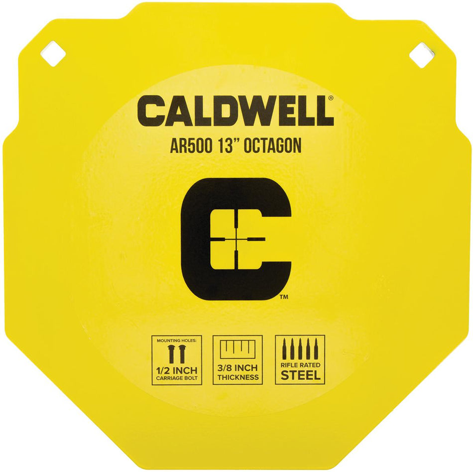Caldwell AR500 13" Octagon Hardened Steel Range Target