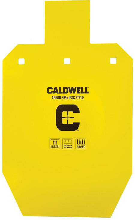 Caldwell AR500 Hardened Steel IPSC Target 66% for Competition and Training