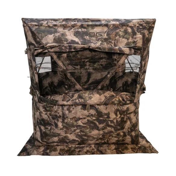BOG Prevail 5-Hub Sitting Height Ground Blind Mossy Oak Terra Pattern