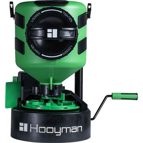 Hooyman Manual Seed and Fertilizer Spreader with Front Harness Carry System