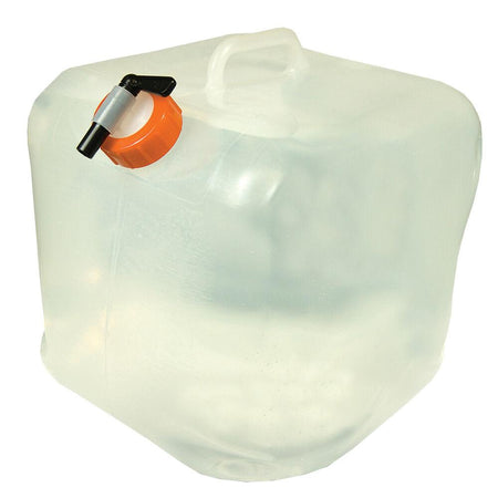 Ultimate Survival Clear 5-Gallon Water Carrier Cube - Compact Fold Flat Design