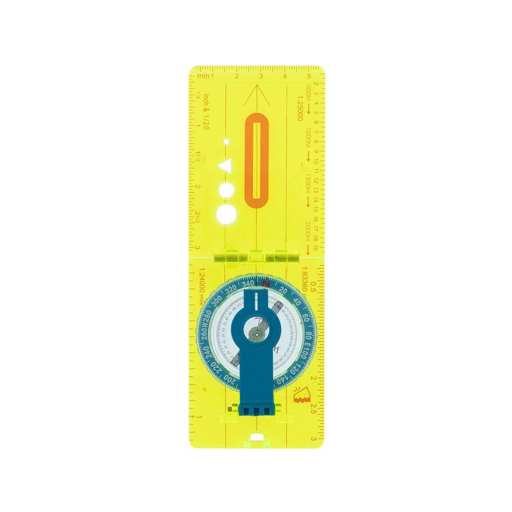 Ultimate Survival Hi Vis Folding Lensatic Compass with Lanyard