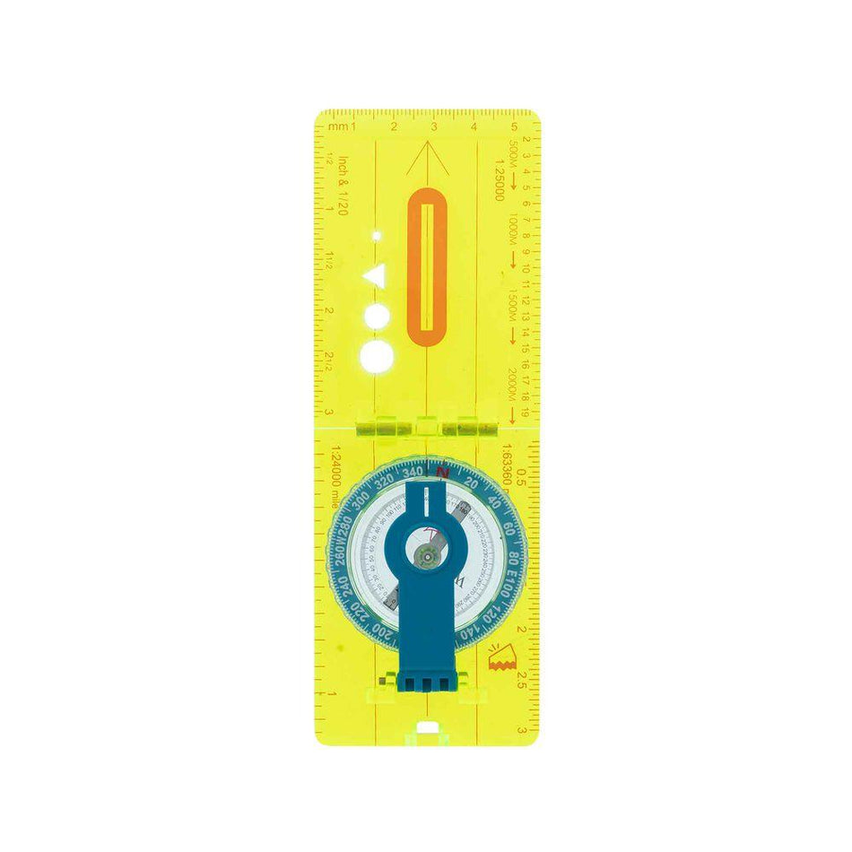 Ultimate Survival Hi Vis Folding Lensatic Compass with Lanyard