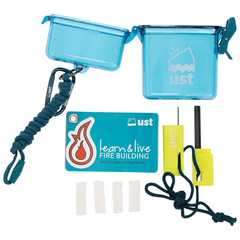 Ultimate Survival Learn & Live Ferro Rod Fire Starting Kit with Tinder