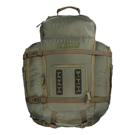 Bog Inception Backpack Frame and Helix 3500 Cubic Inch Bivy Bag OD Green