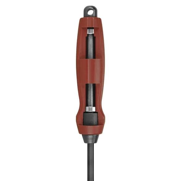 Tipton Deluxe Carbon Fiber 1-Piece Cleaning Rod for .22-.26 Cal Rifles 26" Red