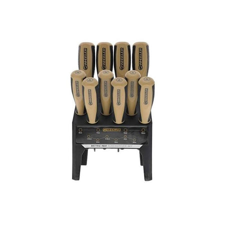 Wheeler 10pc Metric Hex Benchtop Screwdriver Set 1.5mm-10mm